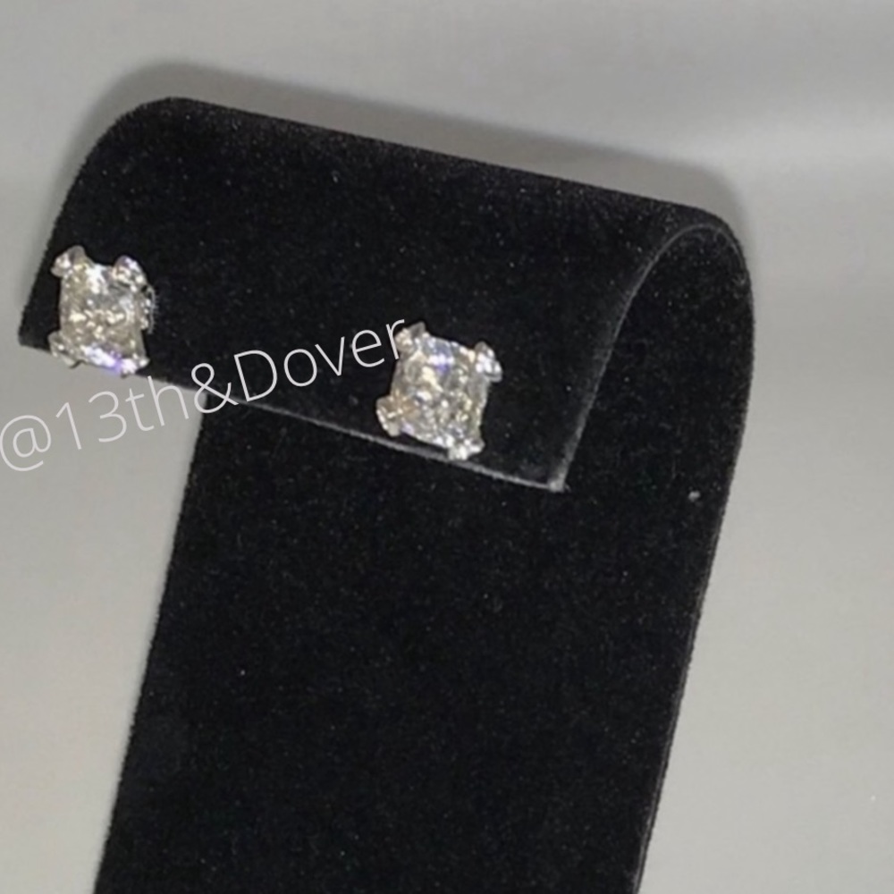2ct Cushion Cut Earrings - Picture 10 of 11